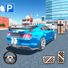Parkowanie samochodu symulator jazdy Test gry ikona