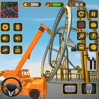 Achterbahn-Builder-Spiel Plakat