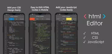 HTML Editor - HTML, CSS & JS