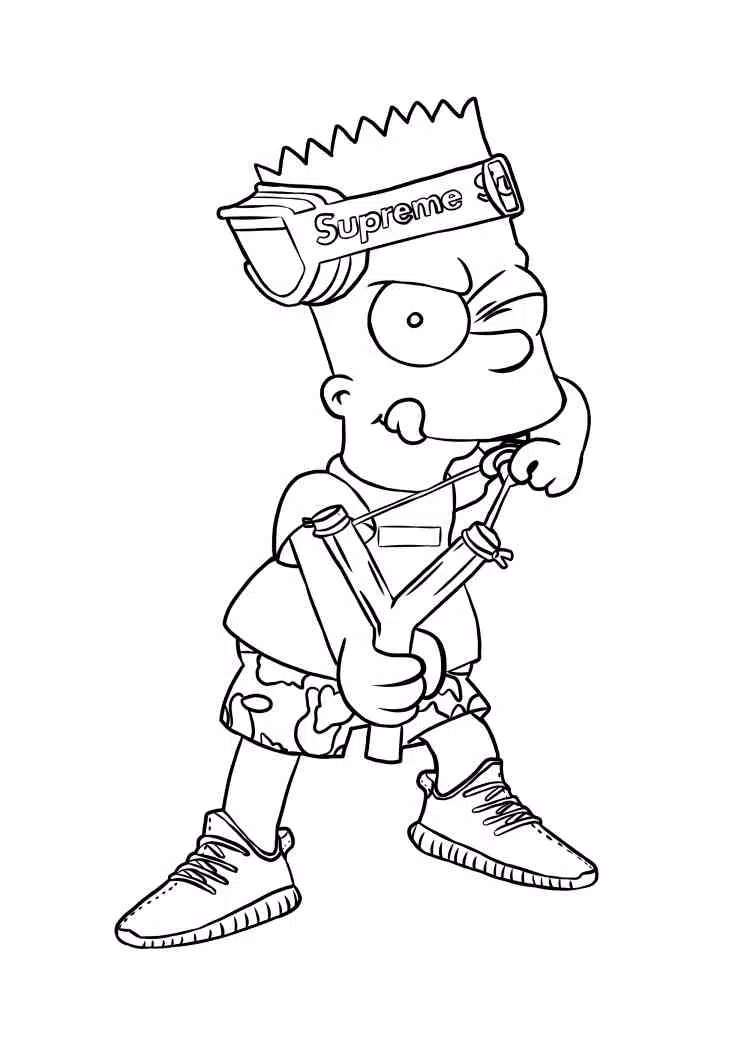 Desenho do bart desenhar