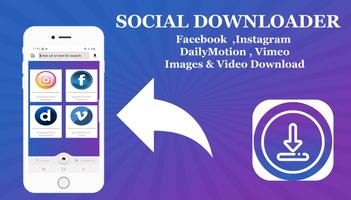 Social Media Video Downloader Plakat