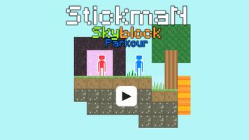 Stickman Skyblock Parkour Affiche