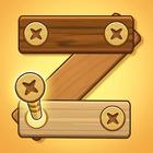 Puzzle baut: Kacang baut kayu ikon