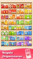 Waren sortieren Match-3-Puzzle Plakat