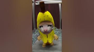 Banana Cat Affiche