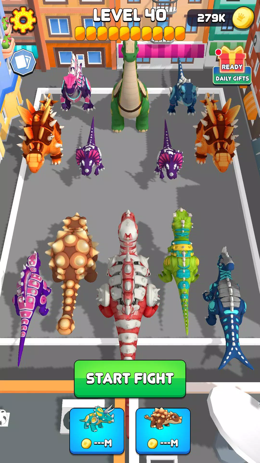 Color Dinosaur Collect Battle