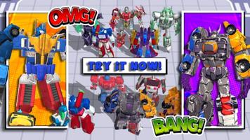 Superhero Robot Monster Battle الملصق