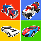 Superhero Car Merge Battle ícone