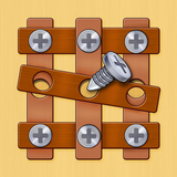 Wood Nuts & Bolts Screw Puzzle