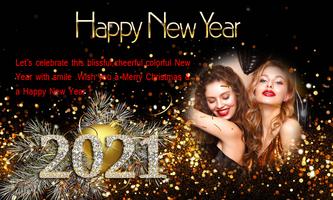 New Year Photo Frame 2021 Affiche
