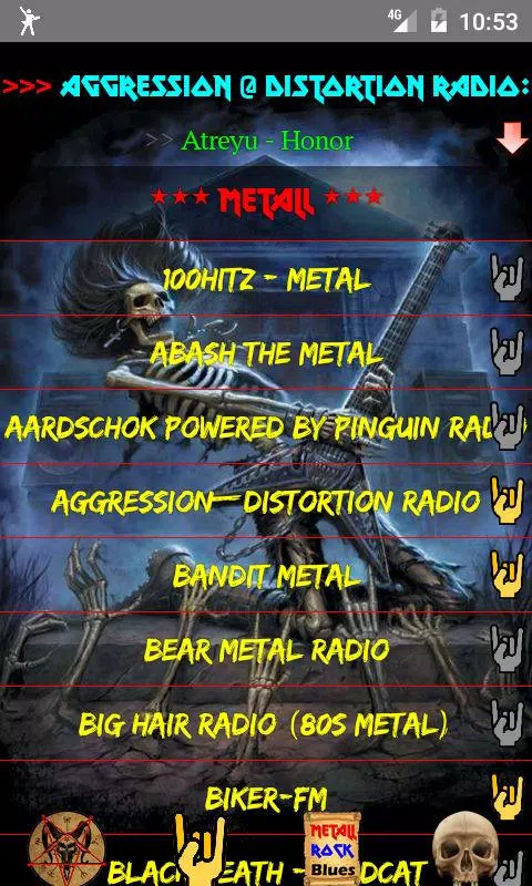 Descarga de APK de Brutal Metal and Rock Radio para Android