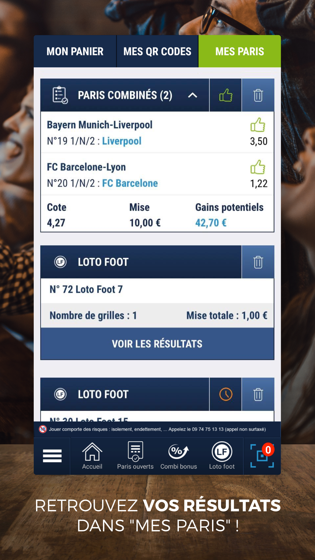 Parions Sport Application Android