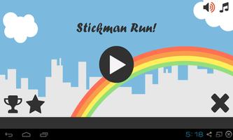 Stickman Run Affiche