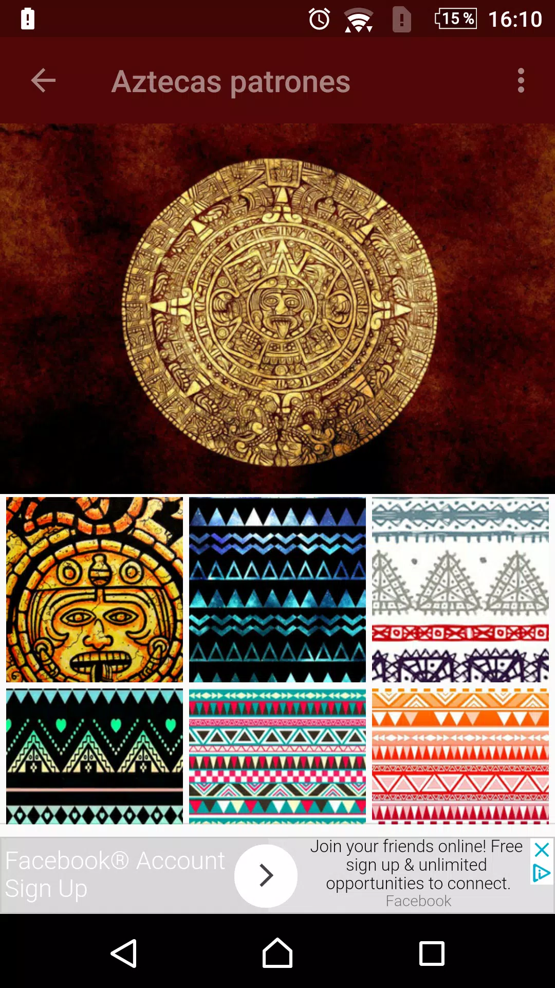 Aztecas patrones fondos de pan APK for Android Download