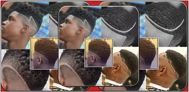 Black Men Line Hairstyle