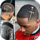 Black Men Line Hairstyle иконка