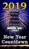 New Year Countdown DARK theme Plakat