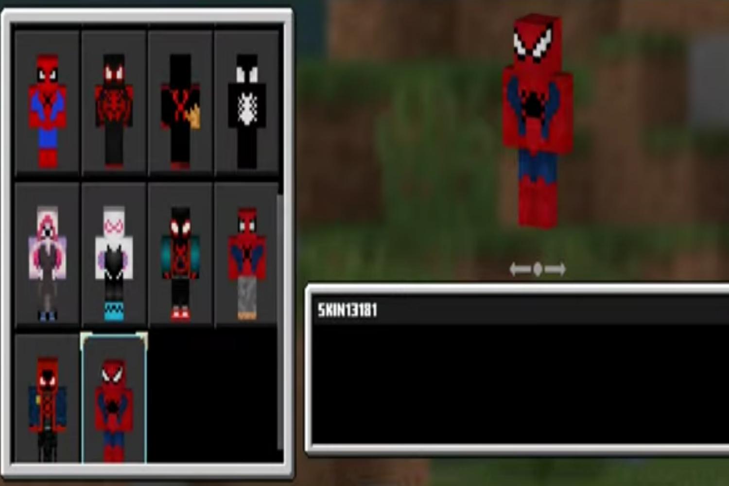 spiderman black skin for mcpe for Android - APK Download