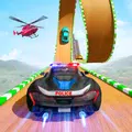 US Police Car Stunt: Mega Ramp
