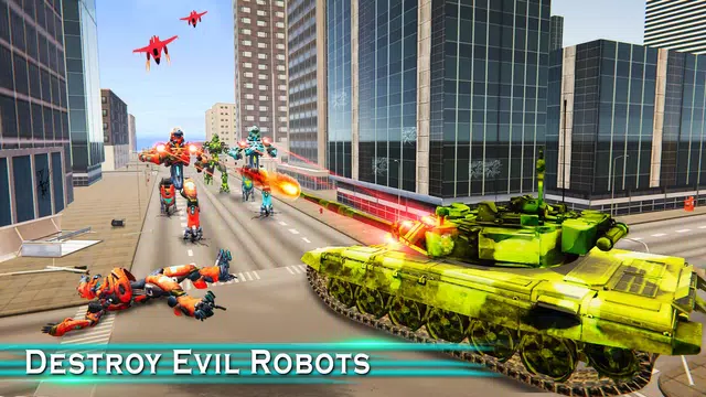 Screenshot 7 for Robot Tank Transformation: Flying Robot Shooting