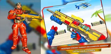 Police Robot Gun Shooting Game