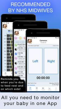 Baby Feed Timer, Breastfeeding tracker app 海报