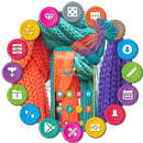 Felt Icons Knitting Theme APK