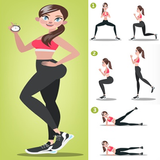 Home fitness for women icône