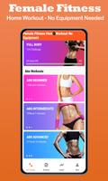 Female Fitness Home Workout Affiche