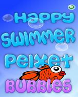 Happy Swimmer Peixet Bubbles постер