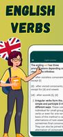 Falar inglês: Aprender verbos Cartaz