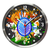 Republic Day Clock Live Wallpaper icon