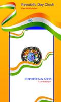 Republic Day Clock Live Wallpaper poster