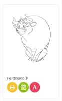 Ferdinand Coloring Pages पोस्टर