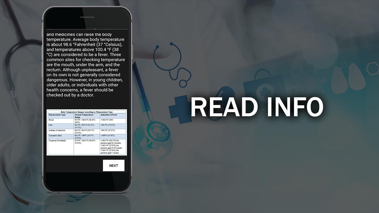Body Temperature Checker Diary Info History Log For Android