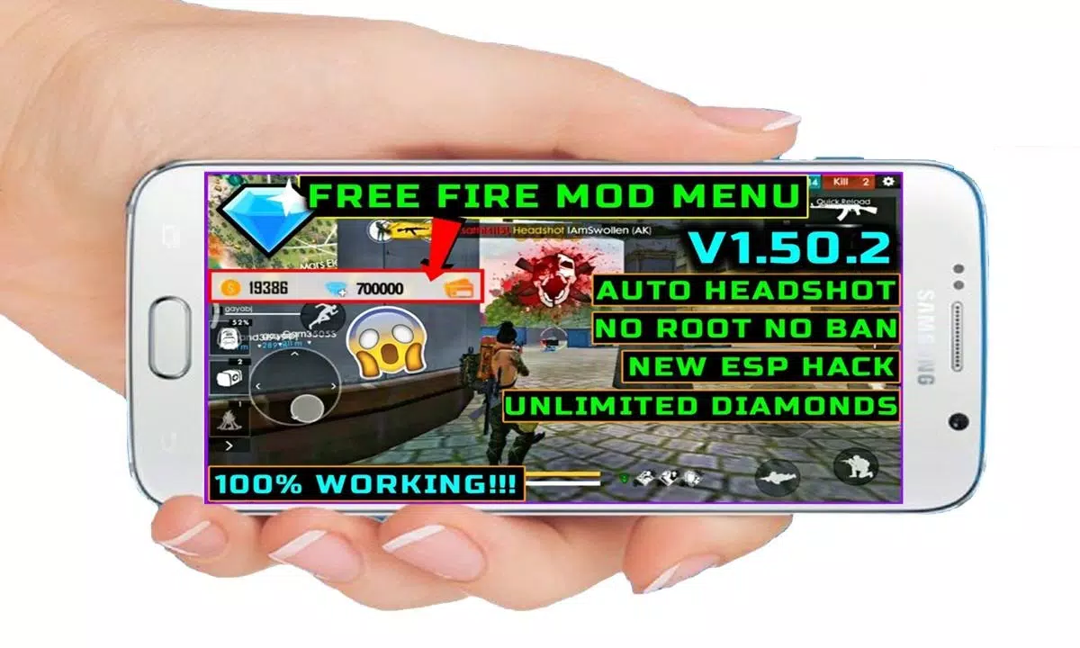 FREE FIRE DIAMOND HACK, FREE FIRE NEW MOD MENU OB40