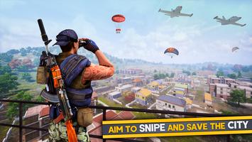 FPS Shooting Commando Gun Game Affiche
