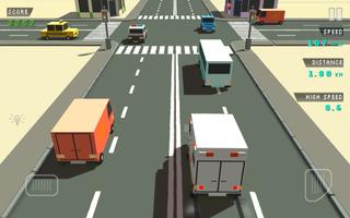 Blocky Traffic Racer imagem de tela 1