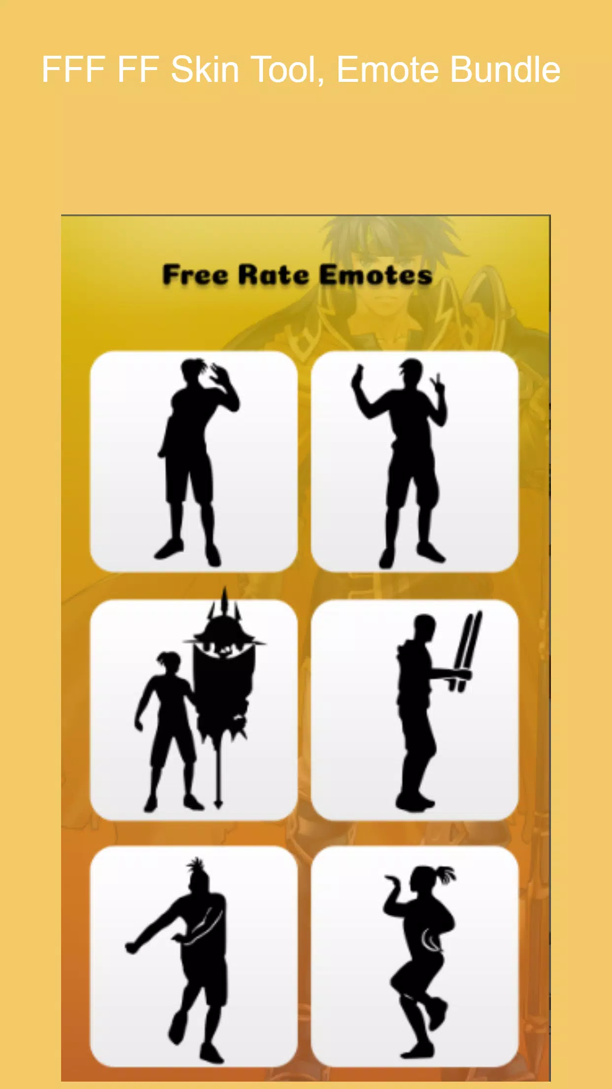 FFF FF Skin Tool Emote Bundle APK for Android - Download