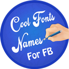 Cool Profile Name Font For FB आइकन