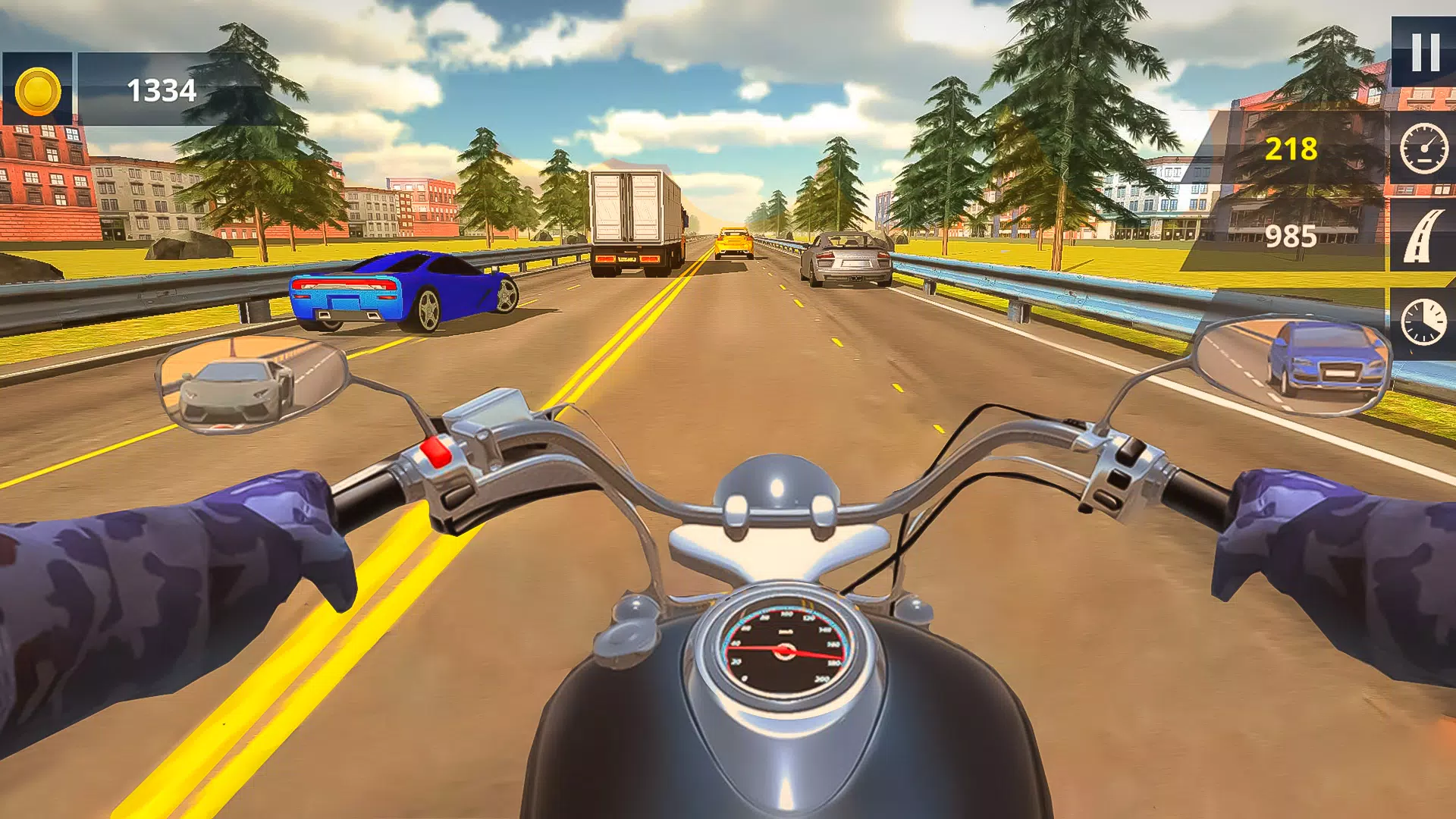 Mega Jogo de Motos Com Gráficos Incríveis Para Android – Moto Traffic Bike  Race Game 3d 