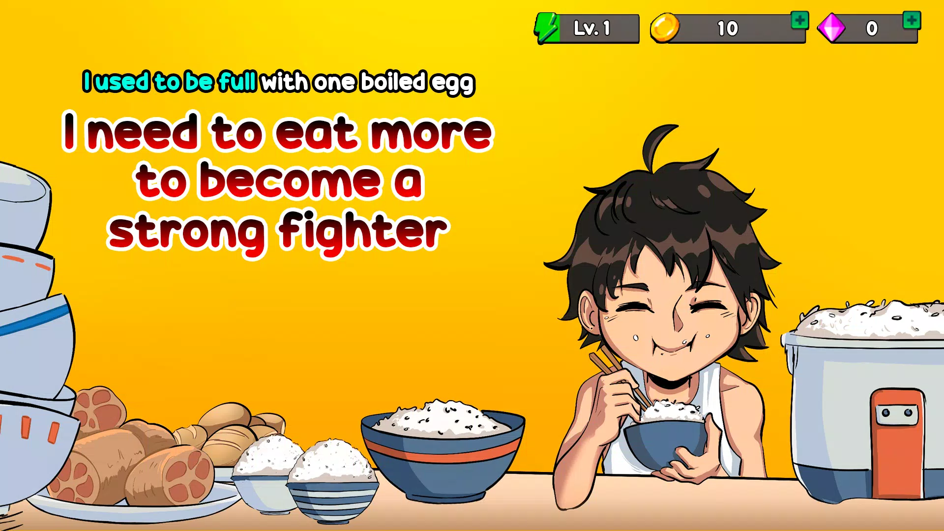 Jogos de clicker de lutador de comida versão móvel andróide iOS-TapTap