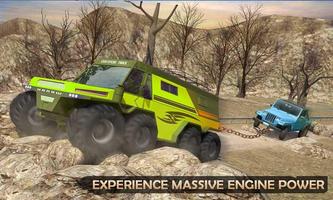 6×6 泥亞軍 汽車 拖車 越野 旋轉輪胎 (Mud Truck Simulator 2019) 截图 1