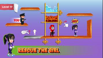 Pin pull girl puzzle game syot layar 2