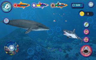 Megalodon Shark Sea Battle Cartaz