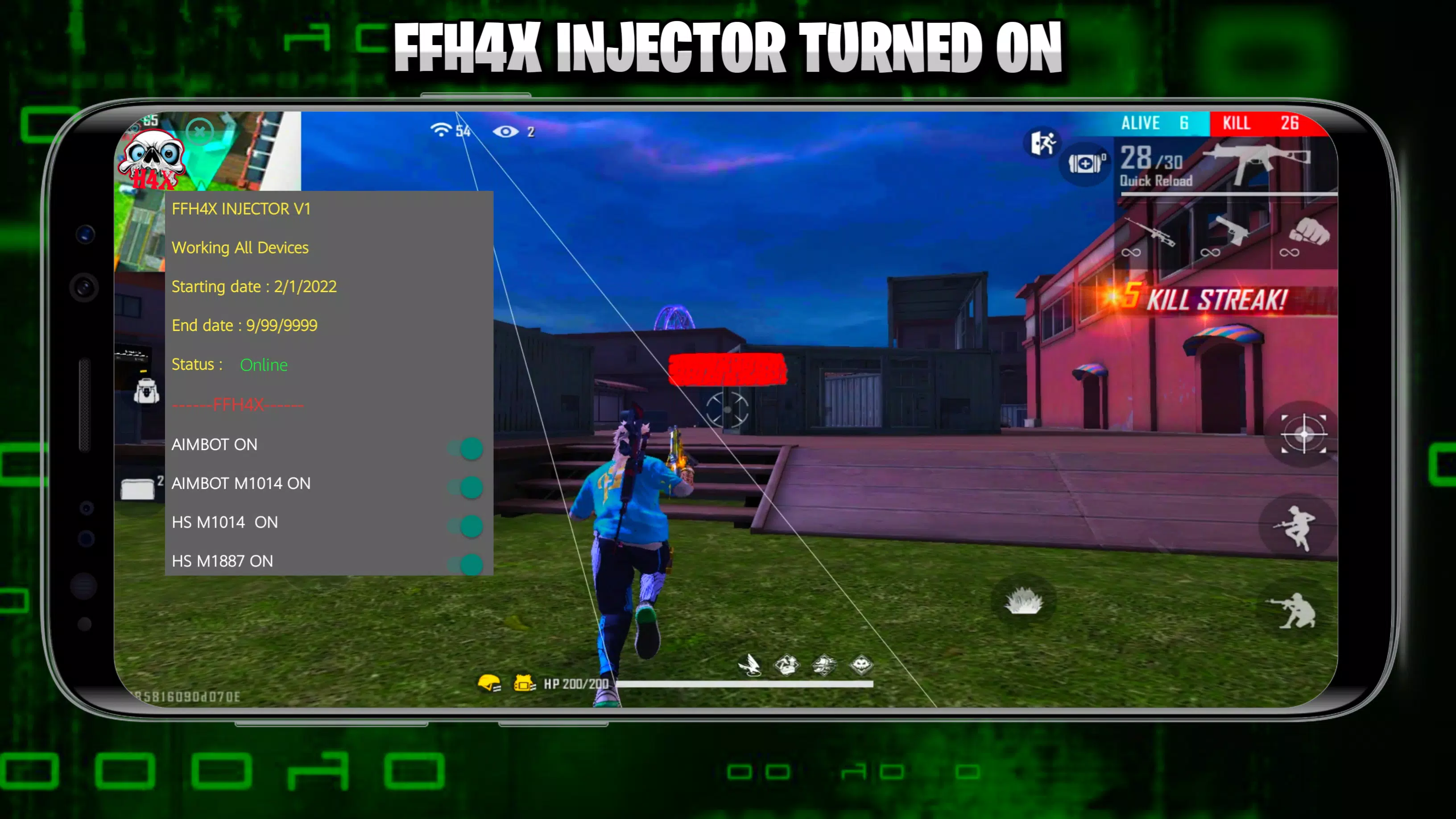 FFH4X Injector APK [Latest Version] v121 Free Download
