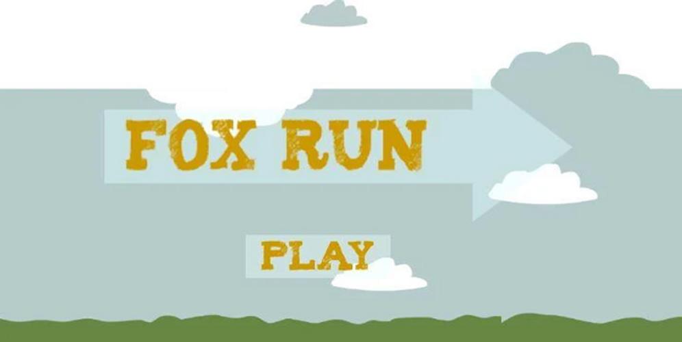 Fox on the run. Fox Run picture for Kids.