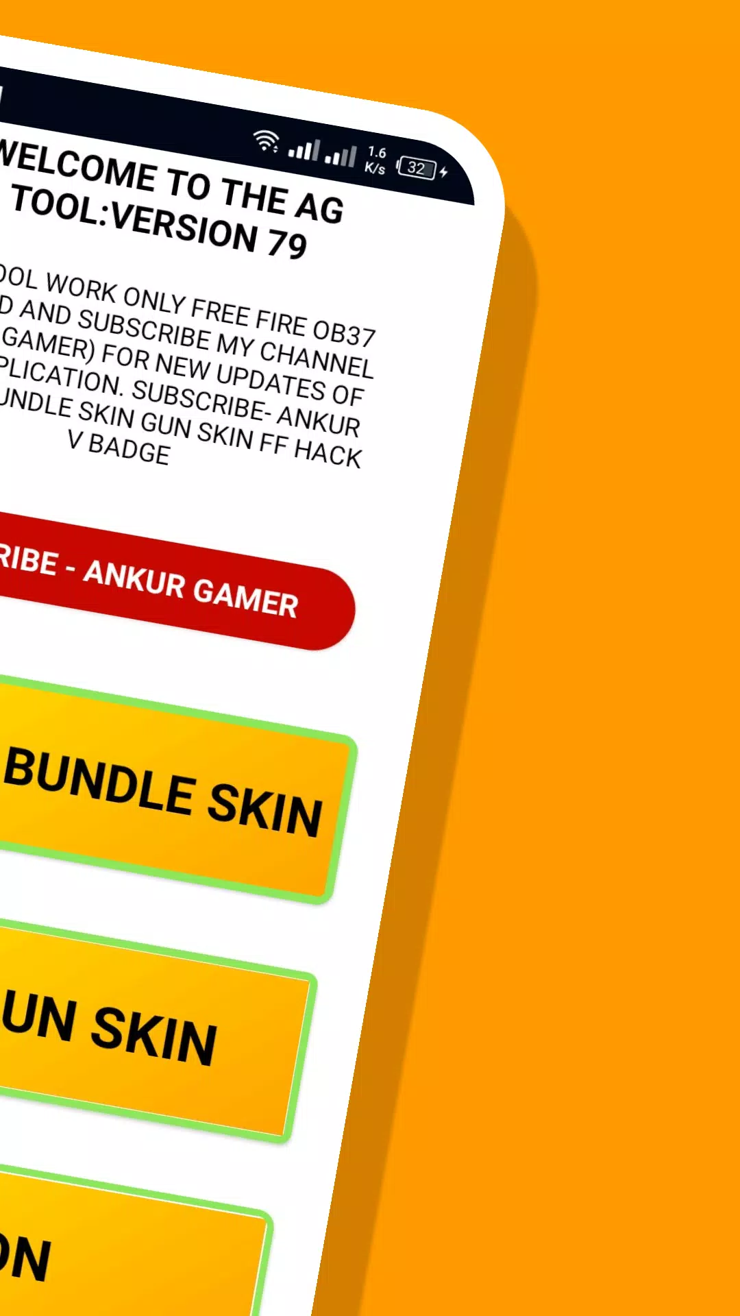 Best skin tool app free fire ! skin tool application ! all gan skin in ff  GFF GAMINIG #freefire 