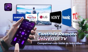 Controle remoto universal TV Cartaz