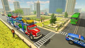 Real Car Transport Truck Games captura de pantalla 3